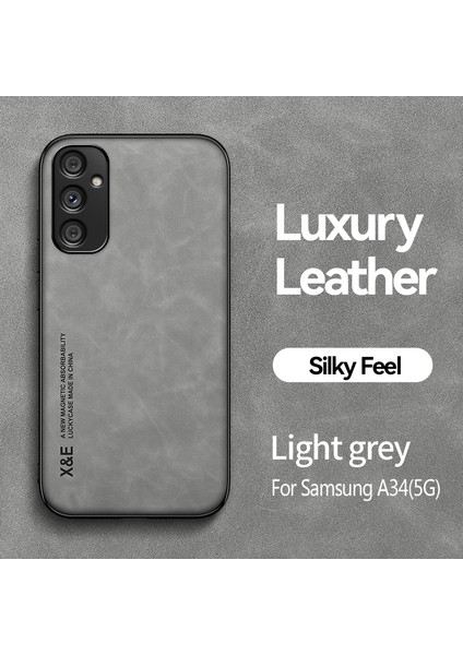 For Samsung Galaxy A34 5g Cilt Hissi Manyetik Emme Cep Telefonu Kılıfları (Yurt Dışından)