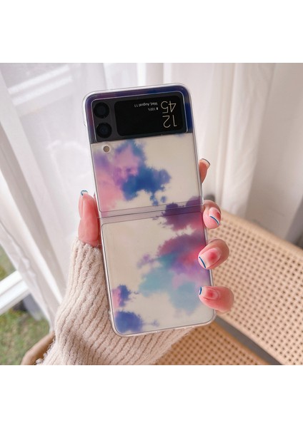 For Samsung Galaxy Z Flip 4 Taze Bulutlar Cep Telefonu Kılıfları (Yurt Dışından)