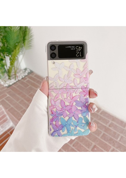 For Samsung Galaxy Z Flip 3 Küçük Çiçek Çiçekleri Cep Telefonu Kılıfları (Yurt Dışından)