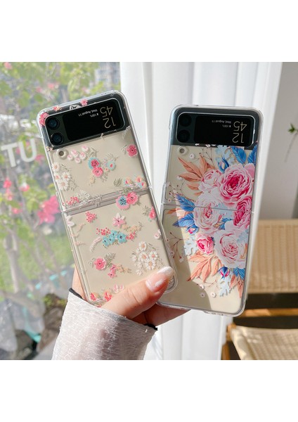 For Samsung Galaxy Z Flip 3 Taze Küçük Çiçek Çiçekleri Cep Telefonu Kılıfları (Yurt Dışından) fiyatları
