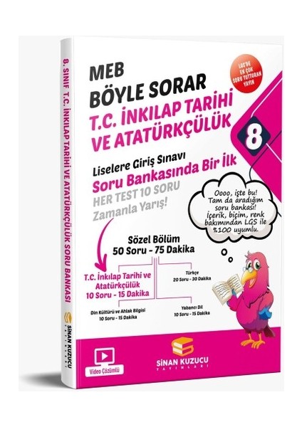 İdol Sinan Kuzucu 8. Sınıf T.c Inkılap Tarihi ve Atatürkçülük Soru Bankası