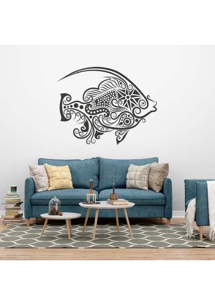 Balık Desenli Dekoratif Duvar Stickerı, Duvar Dekorasyon Yazıları, Duvar Sticker fiyatları