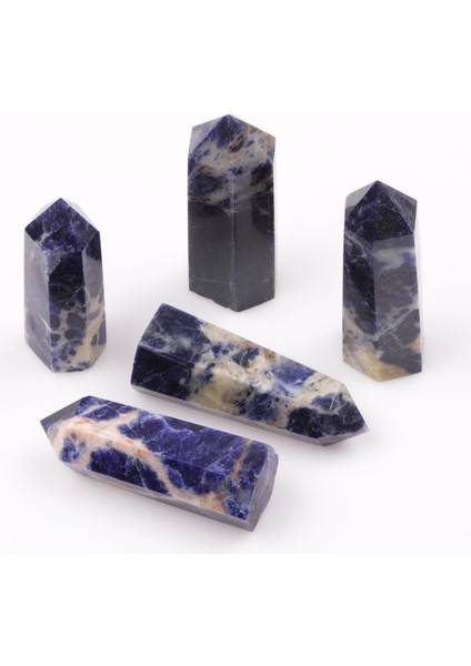 Sertifikalı Sodalit Doğal Taş Obelisk Parça