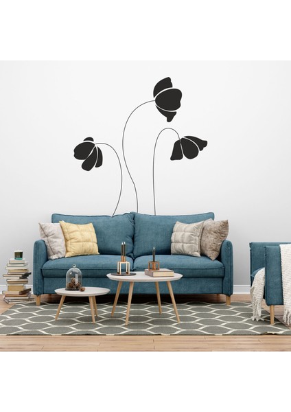Çiçek Desenli Dekoratif Duvar Stickerı, Duvar Dekorasyon Yazıları, Duvar Sticker fiyatları