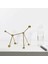 Geometrik Figürinler Heykel Heykelleri Metal El Sanatları Masaüstü Ev Ofisi Altın 21X13X24CM (Yurt Dışından) 5