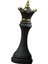 Altın Boya ile Satranç Parçaları Heykeli Uluslararası Satranç Figürinleri Masa Siyah Kraliçe Şekli (Yurt Dışından) 1