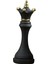 Altın Boya ile Satranç Parçaları Heykeli Uluslararası Satranç Figürinleri Masa Siyah Kraliçe Şekli (Yurt Dışından) 2
