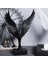 Nordic Eagle/angel Heykel Heykelcik Reçine Heykel Masaüstü Mutfak Siyah (Yurt Dışından) 5