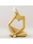 Bhuuno Thinker Heykel Seramik Masaüstü Vazo Ev Raf Heykelleri Sarı 19X14X8.5CM (Yurt Dışından) 4