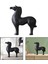 Hayvan Heykeli Modern Basit At Figürinler Ev Dekorasyonu Için Heykel Siyah 11X9.8X3IN (Yurt Dışından) 3