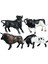 4pcs Sığır Heykelcik Simüle Edilmiş Boğa Gerçekçi Nimals Inek Eğitim Figürin A (Yurt Dışından) 1