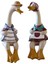 Bir Çift Ördek Heykeli Masaüstü Dekor Için Ev Ofis Avlu Bahçe Süsleri 2pcs 16X8.5CM (Yurt Dışından) 2