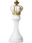 Altın Boya ile Satranç Parçaları Heykeli Uluslararası Satranç Figürinleri Masa Beyaz Kral Şekli Için (Yurt Dışından) 3