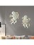 2pcs Ngel Heykel Figürinler Cherub Duvar Heykel Kanatları Dekor Için Dekoratif (Yurt Dışından) 4