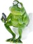 Komik Banyo Kurbağa Heykeli Hayvan Heykeli Ev Ofis Yard El Sanatları Dekor 5.31X 4.72 Inç (Yurt Dışından) 2