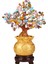 Feng Shui Kristal Para Ağacı Ahşap Taban Toplam Yükseklik 18 cm Çok Renkli (Yurt Dışından) 1