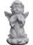 Reçine Melek Figürin Beyaz Heykeli Bahçe Masaüstü Süsler Dua Ediyor (Yurt Dışından) 2
