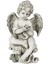 Bahçe Heykel Cherub Angel Bahçe Heykeli Açık Avlu Dekoratif Melek Holding Kuş (Yurt Dışından) 2
