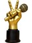 Masaüstü Ev Dekoru Için El Parmak Heykeli Harç Heykel Heykel Ekranı Mikrofon 15X9.5X25CM (Yurt Dışından) 1