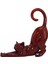 Reçine Cat Figürin Reçine Cat Figürinler Yaratıcı Reçine Kedi Figürinleri Kırmızı (Yurt Dışından) 1