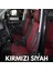 Ford Fiesta Eski Lüx Oto Koltuk Minderi Ön Arka 5'li Set Elegance Serisi Kırmızı Siyah 1