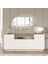 Loft Konsol 4 Kapaklı Raflı 180CM Çam-Beyaz 2