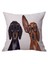 Kadife Köpek Sanatları Giyen Gözlük Ev Dekoratif Yastık Kılıfı Yastık Kapağı Yastık Kılıfı Sham Cover - Köpek, 50CM Köpek 50CM (Yurt Dışından) 2