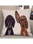 Kadife Köpek Sanatları Giyen Gözlük Ev Dekoratif Yastık Kılıfı Yastık Kapağı Yastık Kılıfı Sham Cover - Köpek, 50CM Köpek 50CM (Yurt Dışından) 5