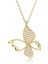 Uçan Kelebek Altın Kaplama Gümüş Kolye 1