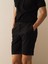 Pamuk Keten Karışımlı Regular Fit Şort 1