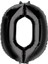 Rakam Folyo Balon 0 Rakamı Siyah 100 cm 40 Inc 1
