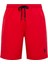 21002 Erkek Uzun Deniz Şortu-Kırmızı 4