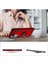 Xiaomi Mi 12T ile Uyumlu Kılıf Z-Vega Shockproof Standlı Yüzük Tutuculu Mega Case Kapak Kırmızı 3