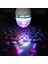 Renkli LED Döner Başlıklı Disko Topu Ampül Gece Lambası 3 Watt Fiş Aparatlı Renkli Disco Ampül 1