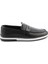 Siyah Leather Erkek Loafer Ayakkabı E01811029903 2