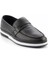 Siyah Leather Erkek Loafer Ayakkabı E01811029903 3