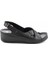 Siyah Leather Kadın Sandalet K05278604403 2