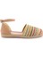 Hardal Çok Renkli Hasır Kadın Espadril K01823251528 2