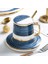 Kahve Kupa Set Seramik Kahve Fincanı Tabağı Kapaklı ve Kaşık ile Yaratıcı Ev Mutfak Aksesuarları Drinkware Çay Bardağı Kupalar | Kupalar (Yurt Dışından) 2