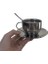 Yaratıcı Minimalist Ofis Bardakları Paslanmaz Çelik Öğleden Sonra Çay Bardağı Daire Seti Kaşık Su Kupa Porcelana Tazas Ev Drinkware DF50 | Kahve Kupası ve tabak Setleri (Yurt Dışından) 1