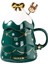 1 Takım Noel Seramik Kahve Kupa Kaşık ve Kapaklı Boyalı Kahve Fincanı Taşınabilir Içecek Kahvaltı Kupa Drinkware Party Hediye | Kahve Kupaları ve kupalar (Yurt Dışından) 2