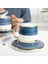 Kahve Kupası ve Kapak Kaşıkla Set Blue Phnom Penh Su Eşyaları Nordic Seramik Kupa Tatil Düğün Hediyeleri Home Mutfak Drinkware | Kupalar (Yurt Dışından) 2