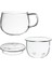 Set Isıya Dayanıklı Şeffaf Kahve Fincanı Çay Makinesi Kapağı Ile, Ev ve Ofis Kullanımına Uygun | Teacups (Yurt Dışından) 2