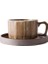 Retro Kahve Fincanı ve Tabağı Seti Yaratıcı Seramik El Yapımı Latte Bardaklar Süt Teacup Espresso Kupası Ev Partisi Drinkware | Kahve Kupası ve tabak Setleri (Yurt Dışından) 1