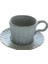 Stoneware Kahve Fincanı Ilkel Sanat Minimalist Küçük Mate Kupası Vintage Çay Seti Kupası | Teacup tabak Setleri (Yurt Dışından) 1