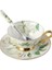 Asil Altın Kemik Porselen Kahve Fincanı Surcer Spoontea Set Seramik Yüksek Derece Çay Bardağı Kahve Partisi Drinkware | Kupalar (Yurt Dışından) 1
