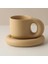 300 ml Yaratıcılık Yüksek End Avrupa Seramik Kupa Yağ Kupası ve Daire Ev Dekorasyon Çift Kahve Süt Kek Drinkware Set Sıcak | Kahve Kupası ve tabak Setleri (Yurt Dışından) 2