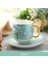 Çin Tarzı Seramik Kahve Fincanı ve Tabağı Seti Kırsal Porselen Çay Bardağı ile Kaşık Ev Partisi Drinkware | Kahve Fincanı ve tabak Setleri (Yurt Dışından) 5