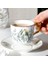 Seramik Kahve Fincanı ve Tabağı Avrupa Çay Seti Muhteşem Altın Rim Öğleden Sonra Çiçek Çay Ev Teaware Porselen | Kahve Kupası ve tabak Setleri (Yurt Dışından) 2