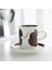 Beyaz Çömlekçilik Vintage Nordic Coffee Fincan Latte Cam Seyahat Modern Espresso Bardak ve Tabağı Porselen Drinkware | Kahve Kupası ve tabak Setleri (Yurt Dışından) 2
